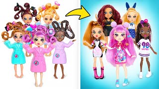 Amazing Transformation Of 5 Dolls || Super Beauty Tutorial screenshot 5