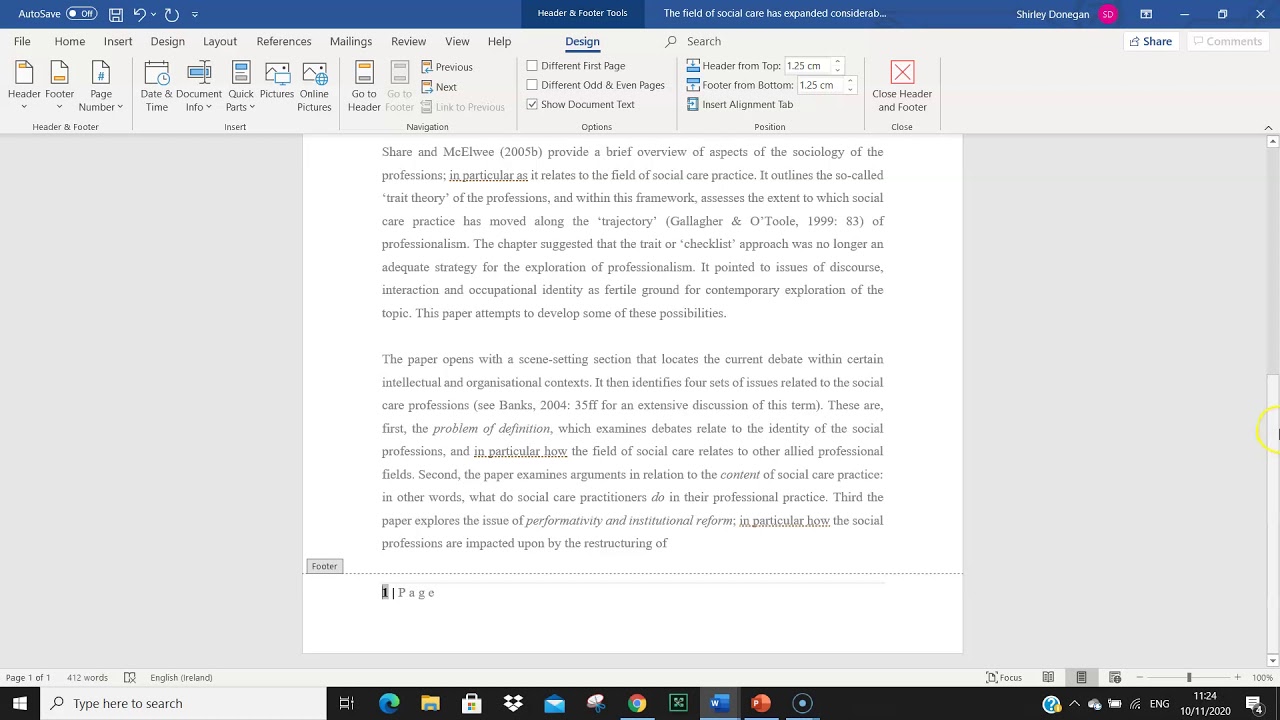 microsoft word 2016 assignments for high school