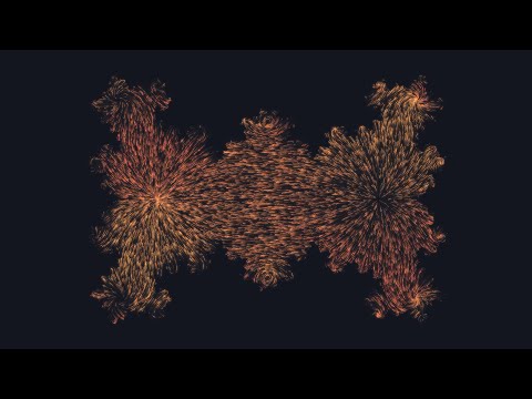 Vector field visualization: perfect loop of a fractal