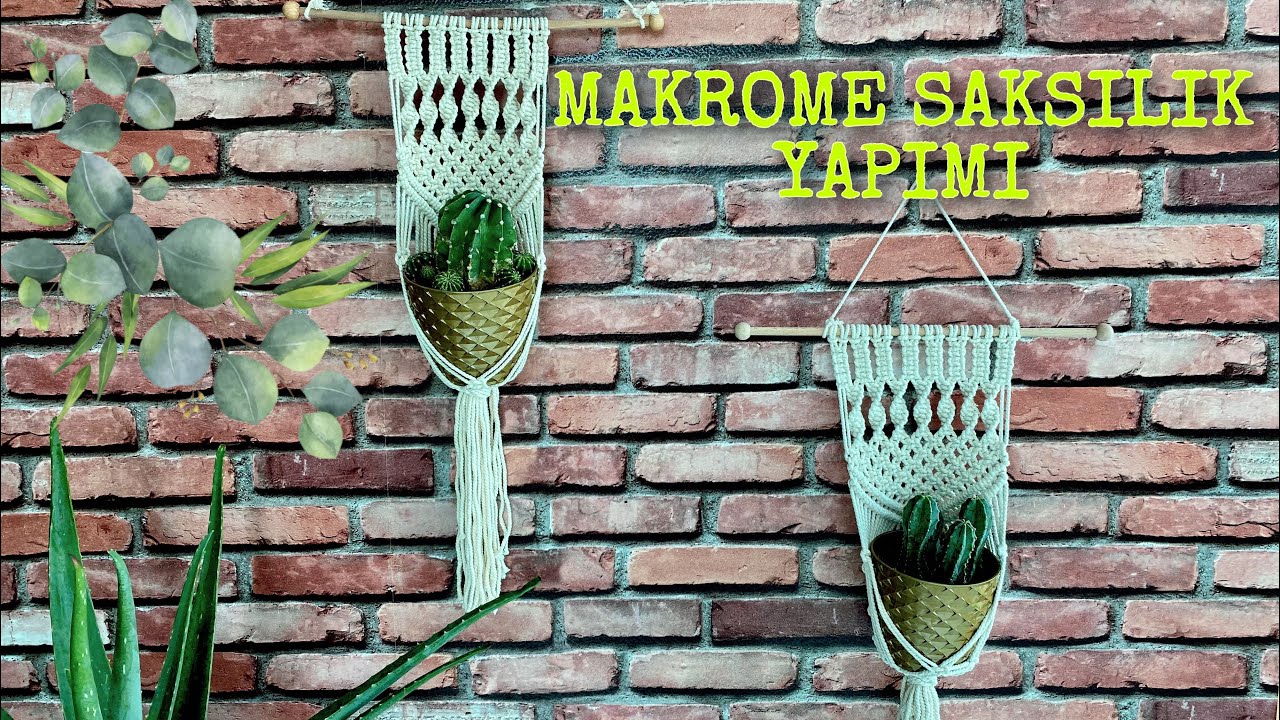Makrome Saksılık Yapımı