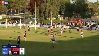 Rd 7 SANFL Snapshot - Port's Dylan Williams goals from tight in pocket