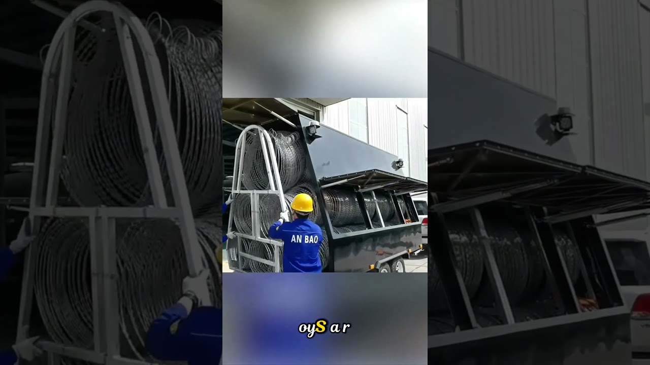 Instant Security Barrier! Watch This Trailer Deploy Razor Wire in Seconds