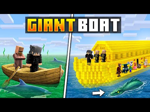 I Built GIANT BOAT to Save EVERYONE in Minecraft!