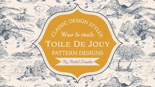 How to make a Toile de Jouy pattern