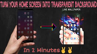 😲HOW TO MAKE YOUR WALLPAPER LIVE TRANSPARENT WALLPAPER😲| 😎BEST ANDROID TRICK😎 | CRAZY ALL_ROUNDERS | screenshot 2