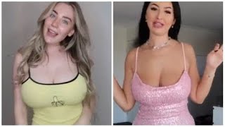 TRY ON HAUL : Bethany Lily April VS Anna Paul - Fantastic busty girls! HUGE BOOBS and hot cleavage!!