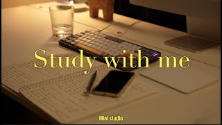 Study with me l 1.5 Hours l Pomodoro Timer (25-5) l Lofi Healing Music l Relaxing Time