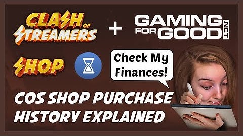 Purchase History on Clash of Streamers Shop - Transaction Status & Details