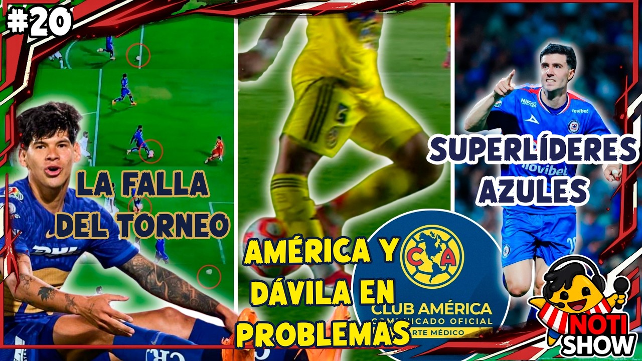 🦅 AMÉRICA HUNDIDO pierde a DÁVILA por GRAVE LESIÓN | La increíble FALLA de Morales y CRUZ AZUL LÍDER