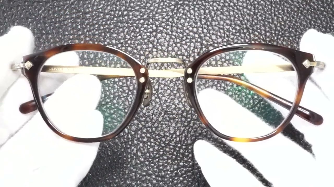 OLIVER PEOPLES 507C ウェリントン型メガネ ブラック OP-507C 新色と再