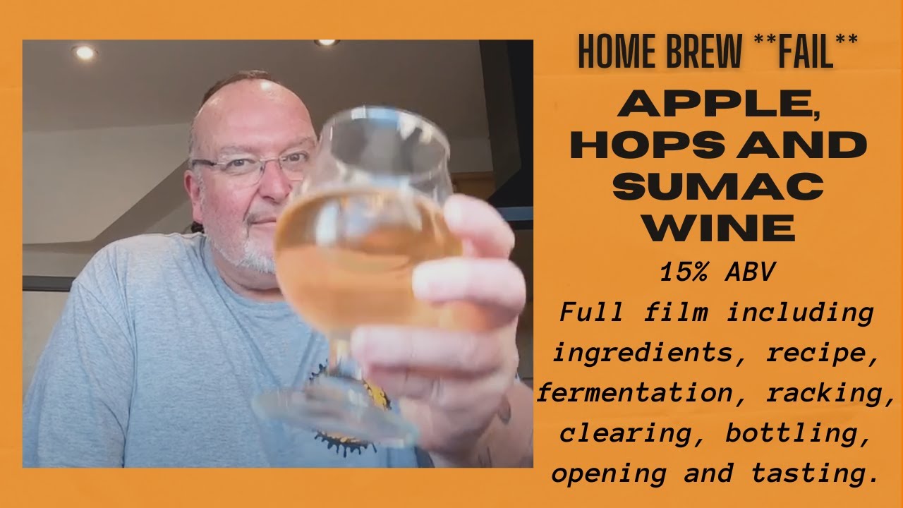 Неудачный домашний напиток: вино из яблок, хмеля и сумаха — 15% ABV
