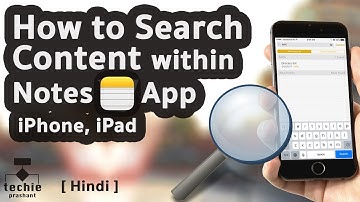 How to Search Notes Content in iPhone, iPad Notes Application. iOS10 HINDI