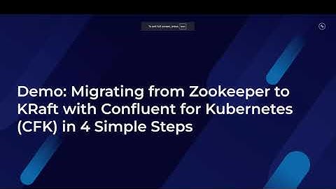 4 Simple Steps to Migrate from Zookeeper to KRaft with Confluent for Kubernetes (CFK)