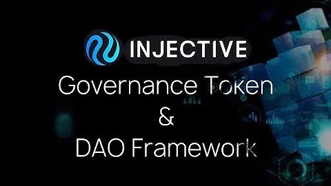 Injective Governance Token & DAO Framework