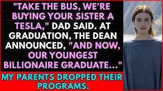 My Parents Made Me Take the Bus to My Graduation — While Buying My Sister a Tesla
