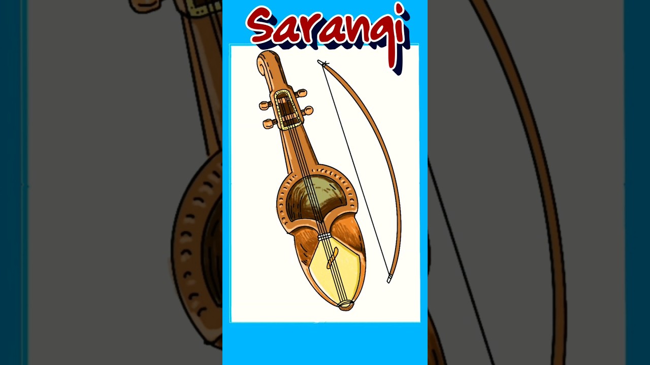 Sarangi Drawing YouTube Sarangi Drawing YouTube
