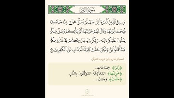 السراج في بيان غريب القران سورة الزمر تلاوة الشيخ سعد الغامدي