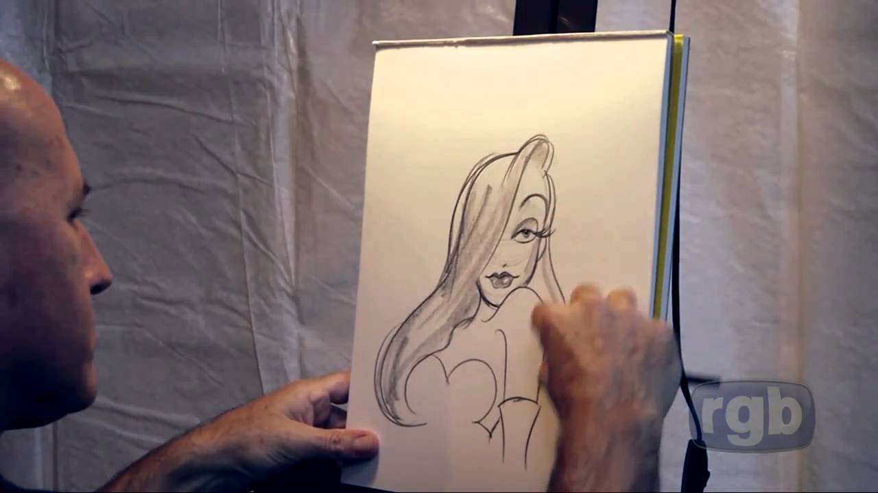  Jessica Rabbit drawn in 2 minutes - YouTube