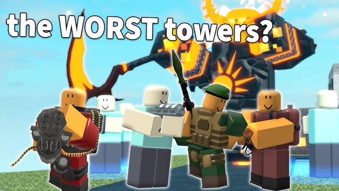 Boneco Roblox Set Com 5 Tower Defense Simulator + Item Code