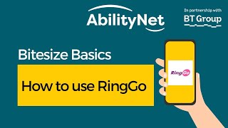 Bitesize Basics Digital Sessions For Seniors - How To Use Ringgo