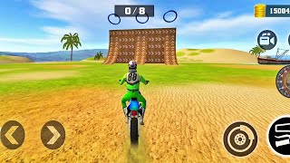 Motocross Bike Racing Stunt Game | Bike Wala Game | Beach Bike Survive Stunt | Games 3D screenshot 5