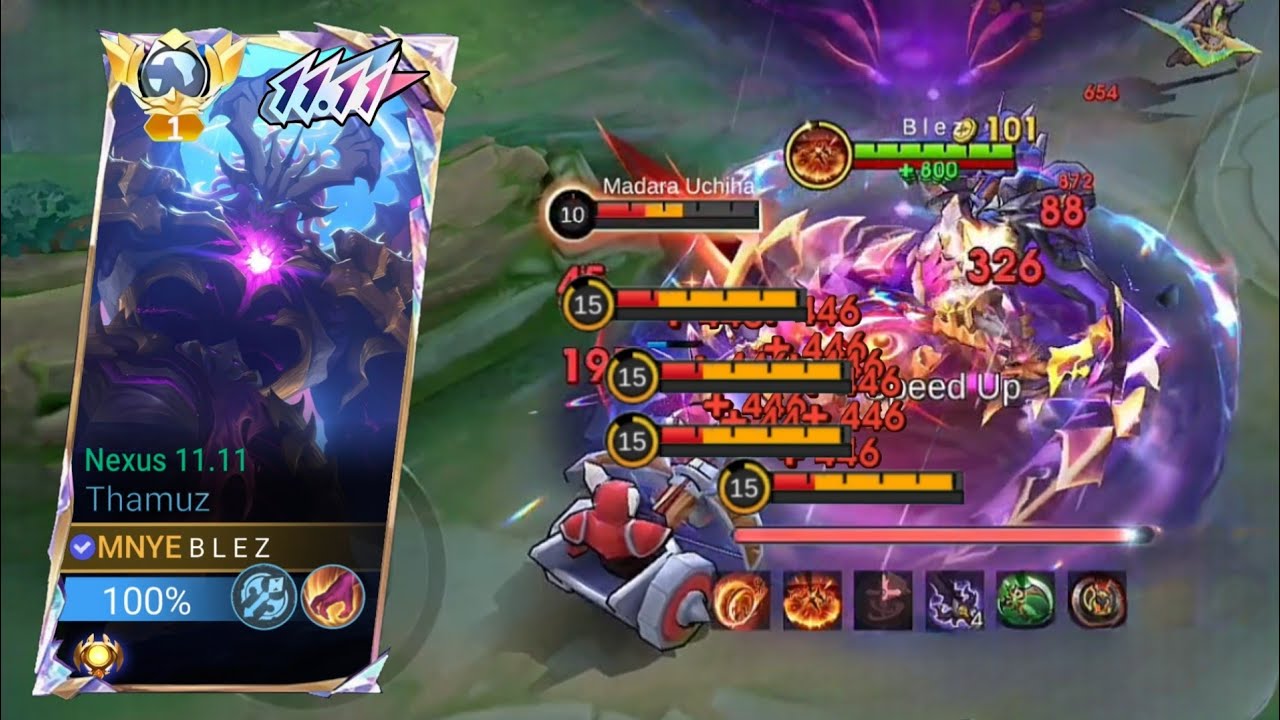 THAMUZ TOP GLOBAL GAMEPLAY REVAMP!! KILL 22 TAHMUZ NEW REVAMP GAMEPLAY!! (Must Watch!!) - MLBB