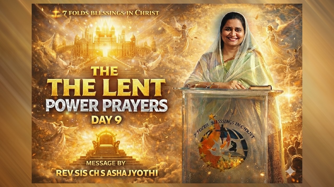 LENT 40 DAYS |FASTING PRAYERS |  ఆశా జ్యోతి గారు |DAY 9 |12:30pm DHARMA PETA COMUNITY HALL, Kurnool.