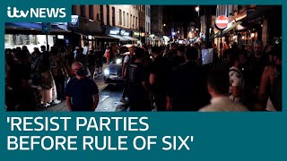 Calls to resist ‘party weekend’ ahead of coronavirus ‘rule of six’ on Monday | ITV News