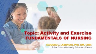 Fundamentals of Nursing: Activity and Exercise