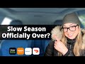 Slow Season Over? Here&#39;s the projection! | DoorDash, Uber Eats, Grubhub, Spark Driver Ride Along