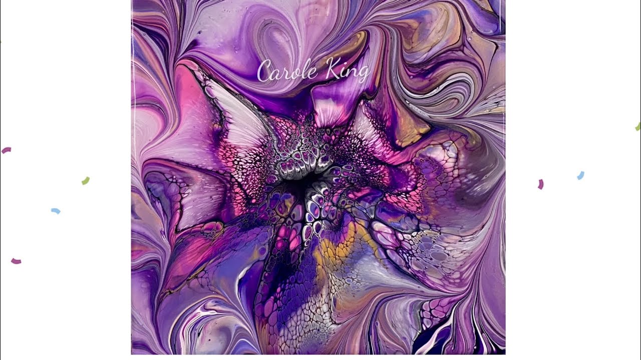 (1319) Butterfly Wings, Modified Bloom Technique, Fluid Art - YouTube
