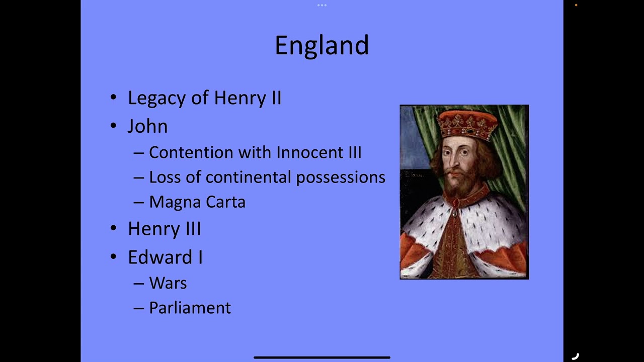 HIS 304 Medieval Europe 5.1: Politics in the Thirteenth Century