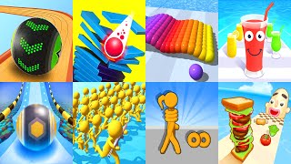 Going Balls VS Stack Ball,Canvas Run,Juice Run,Action Balls,Join Clash 3D,Long Neck Run