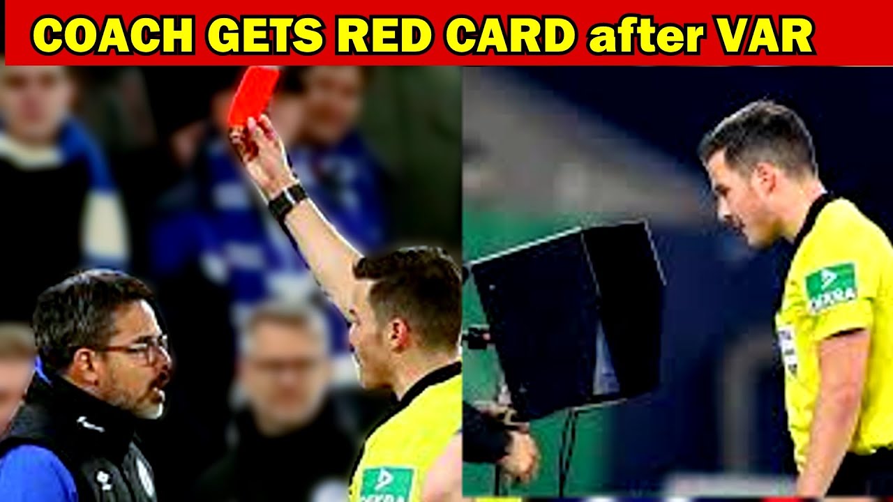 WAGNER SCHALKE coach RED CARD after VAR