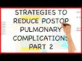 STRATEGIES TO REDUCE POSTOPERATIVE PULMONARY COMPLICATIONS PART 2  -PRACTICAL CONDUCT SERIES