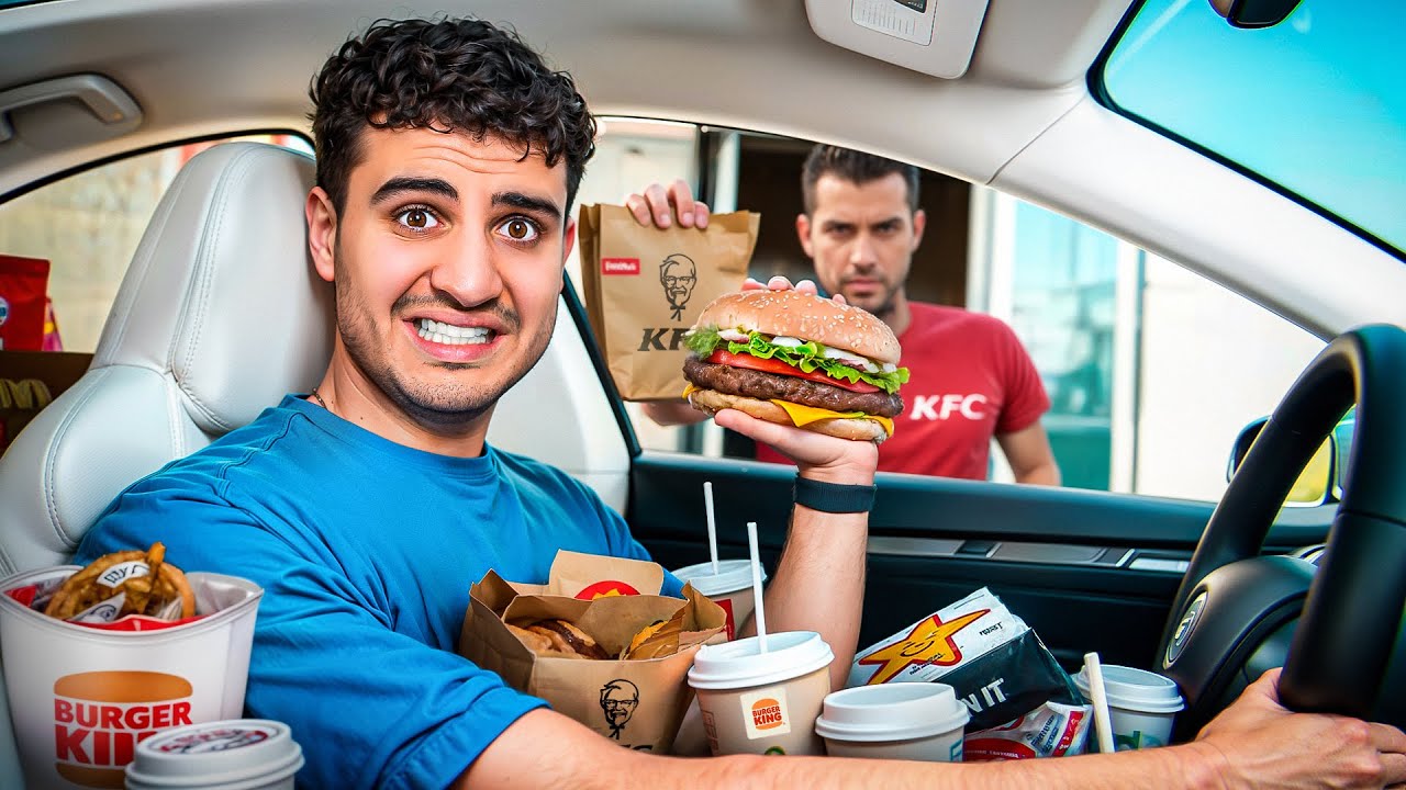 10.000 Calorieën bij ALLE Drive Thrus Eten