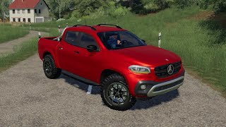 Mercedes-Benz X-Class - Farming Simulator 2019 - Pickup from Stuttgart [FS 19 LS 19 Car Mod]