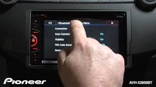 Learn how to pair your bluetooth phone with the pioneer avh-x2600bt.