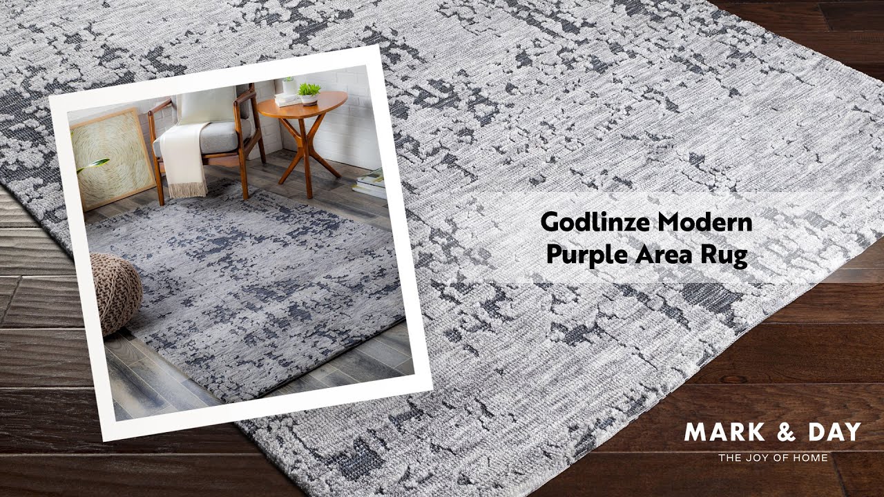 Godlinze Modern Purple Area Rug