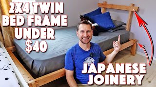 2x4 Bed Frame With Simple Japanese Wood Joinery! by Country Living Experience: A Homesteading Journey 1,801 views 3 months ago 11 minutes, 20 seconds