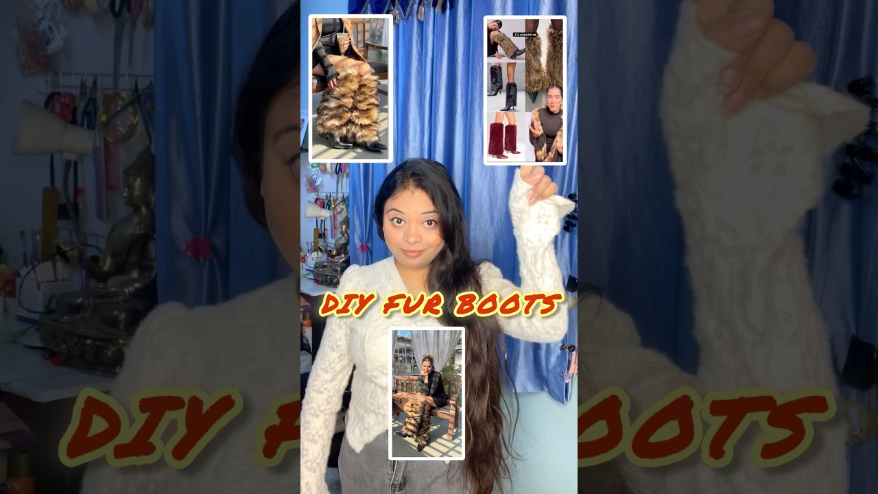 💕Old Jacket to DIY Fur Boots💕