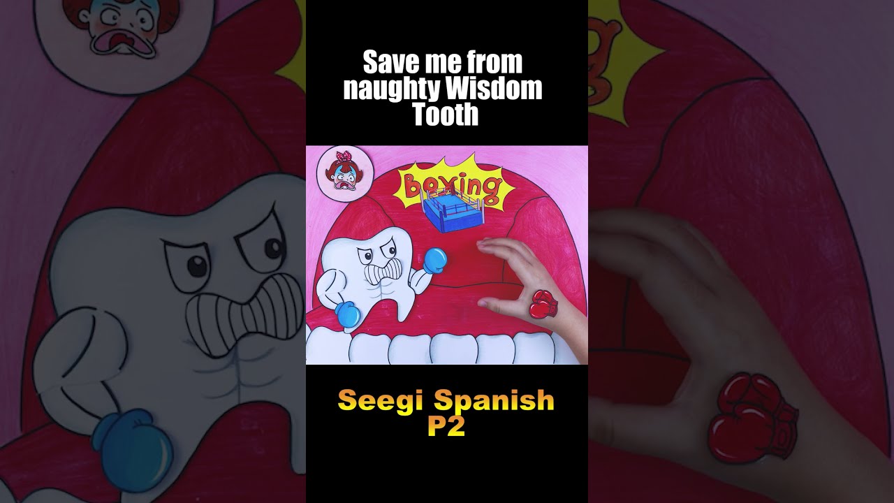 How to keep your wisdom teeth from hurting | Stop Motion Paper | Seegi Spanish 