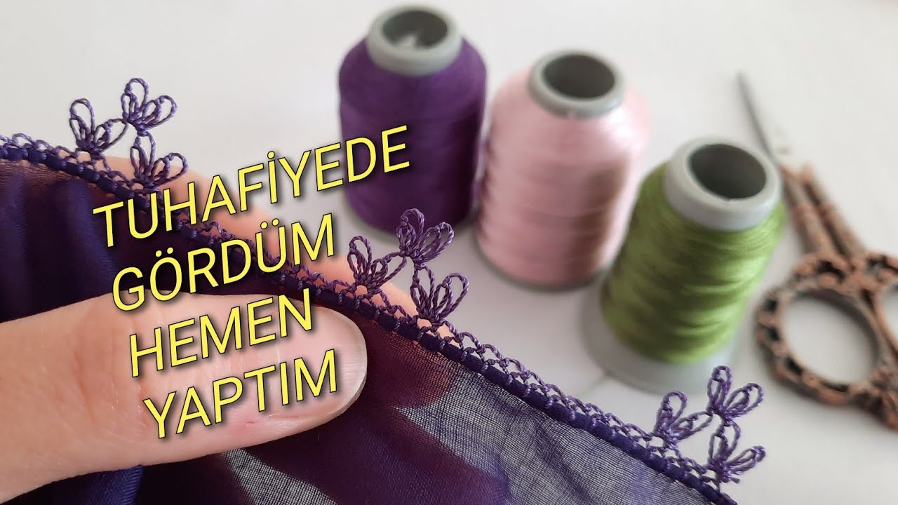 Tuhafiyede Gördüm Hemen yaptım 😊🤗 /kolayigneoyasimodeli/igneoyasifatma #knittinggranny