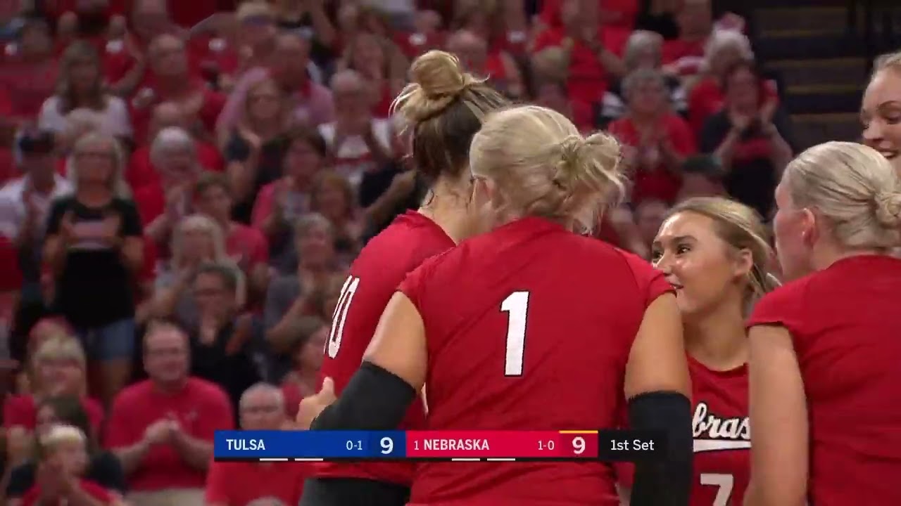 Tulsa at Nebraska Women Volleyball 2022 YouTube