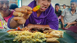 Eating Pork Recipe With 7 King Chilli Special Invitation For Mukbang Eating Live With Audience