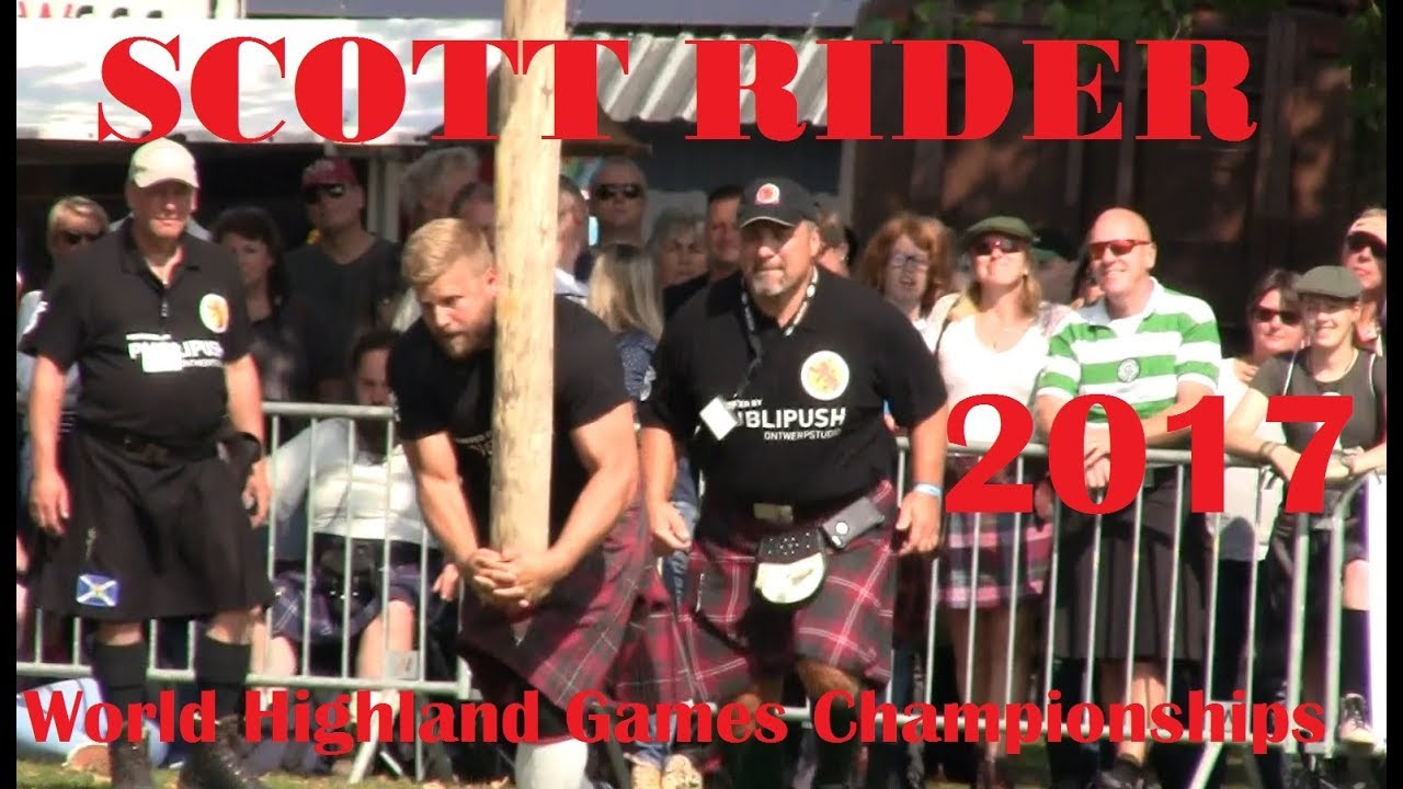 Scott Rider (winner 2016) at the 2017 World Highland Games ...