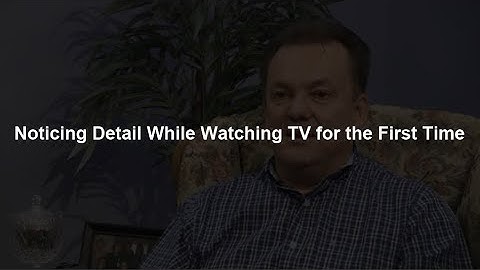 Acesight User Stories - 5. Noticing Detail While Watching TV for the First Time