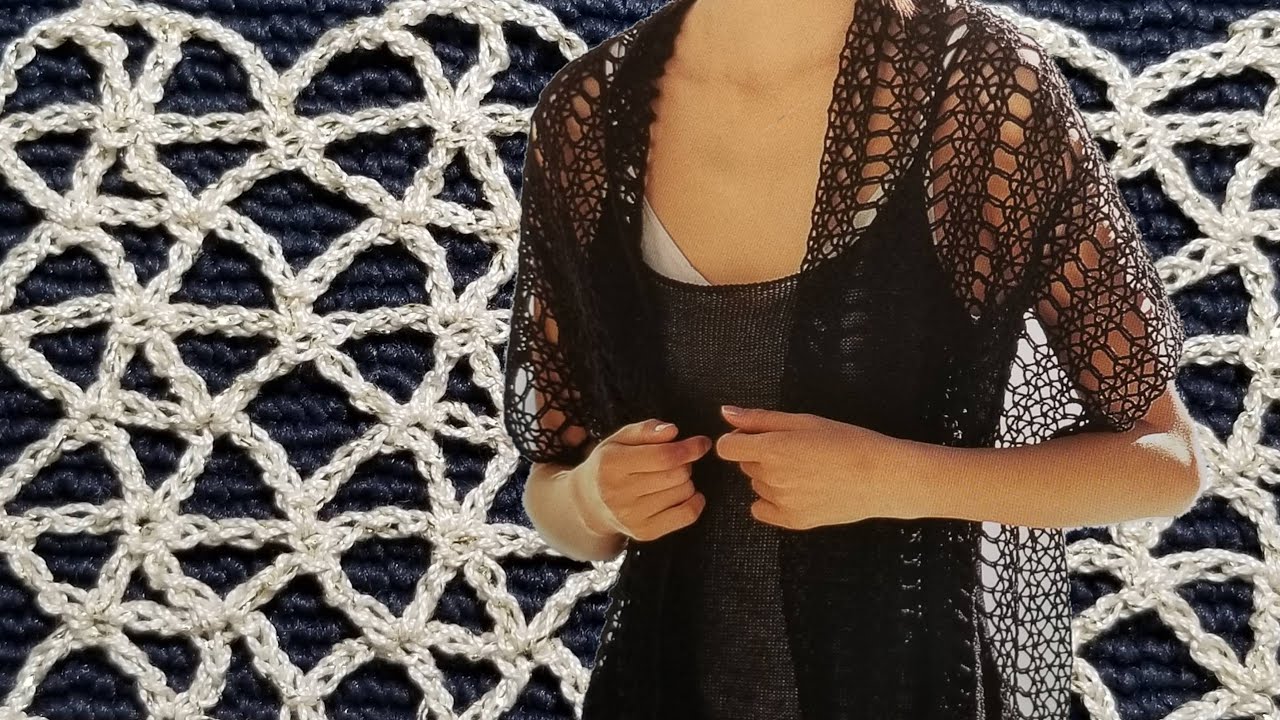 DIY CROCHET PONTO RENDA MUITO FÁCIL DE 2 CARREIRAS MINHA REVISTA EASY CROCHET
