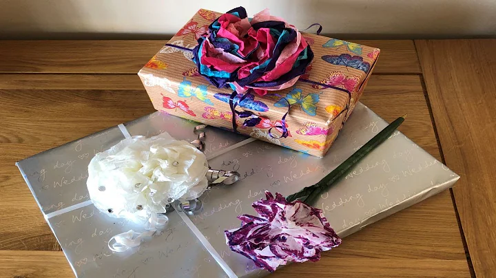 Carnations made out of paper napkins SC