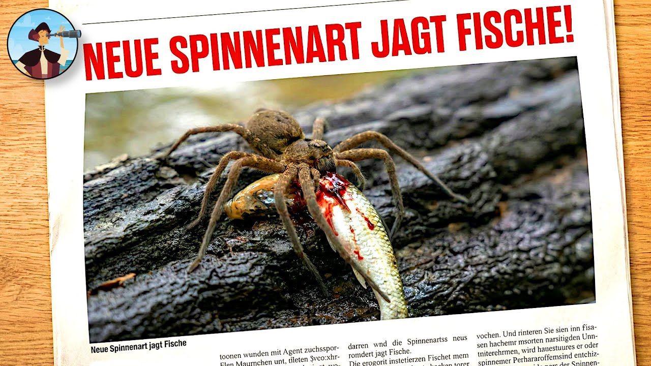 SPINNE jagt FISCHE! Forscher entdecken NEUE ART in Indien!
